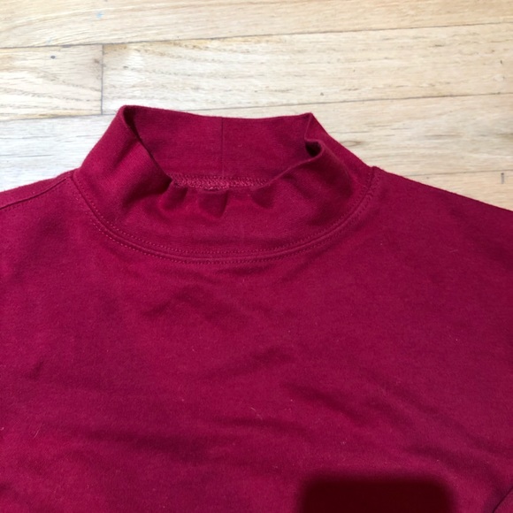 Red mock neck great northwest - Picture 2 of 4